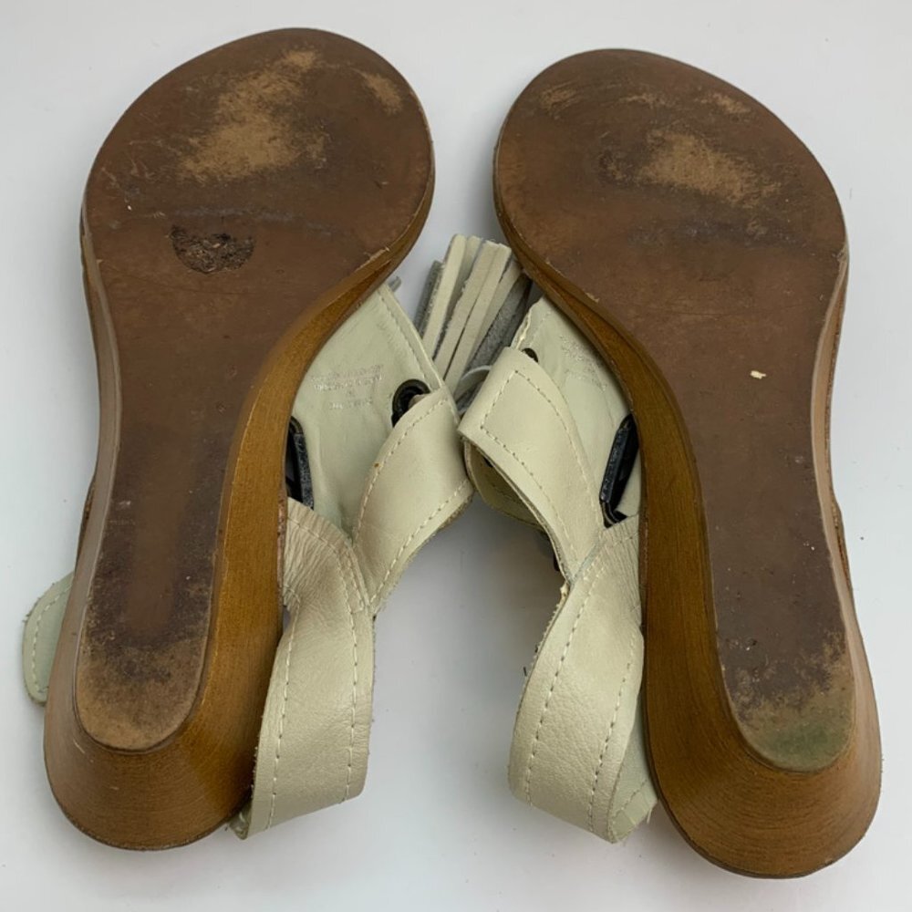 Zara Collection Cream Boho Sandals With Tassels - Picture 4 of 8